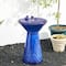 Glitzhome® 27.5" LED Bird Pedestal Ceramic Fountain